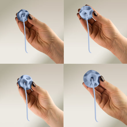 Soma Flex® sizing set product shot  with  removal cord attached on a plain white surface 3/4 angle shot